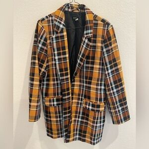 Du Jour Multi Color Blazer Size Large